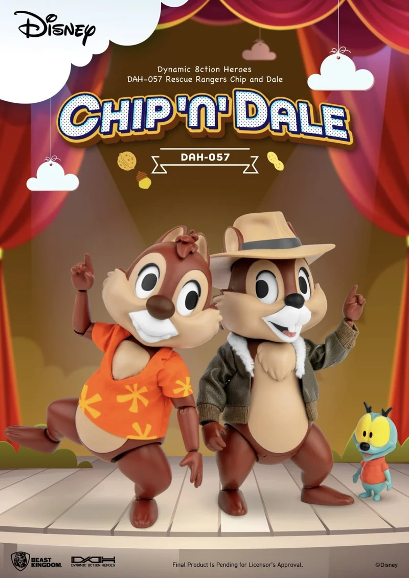 Statua Action Figure Rescue Ranger Cip E Ciop 10cm