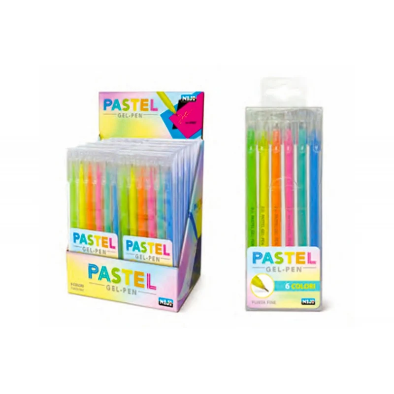 Penne Gel Colori Pastello Set 6 pz
