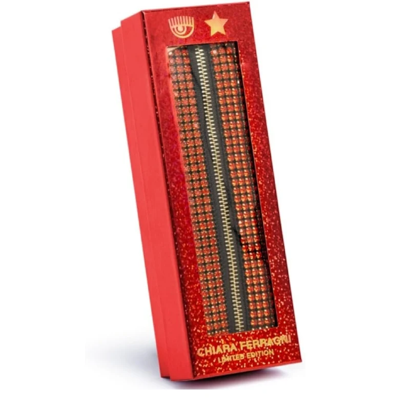 Astuccio Portapenne Con Strass Chiara Ferragni Rosso Edizione Limitata
