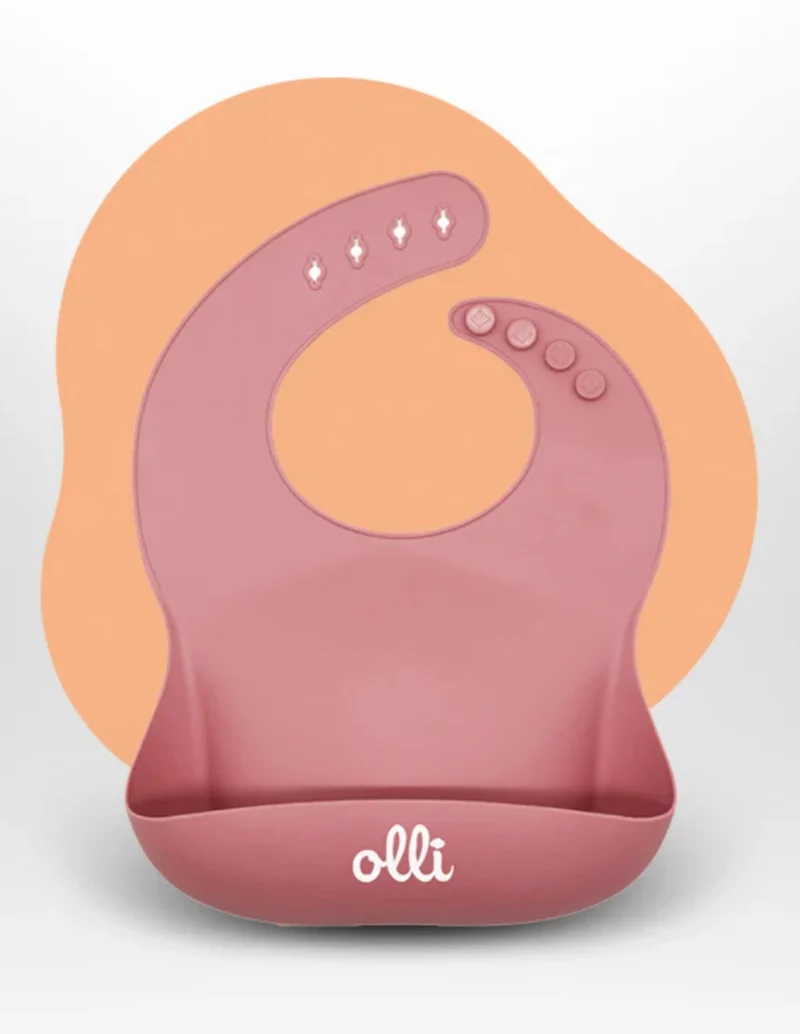 Bavaglino In Silicone Morbido Rosa Scuro Olli