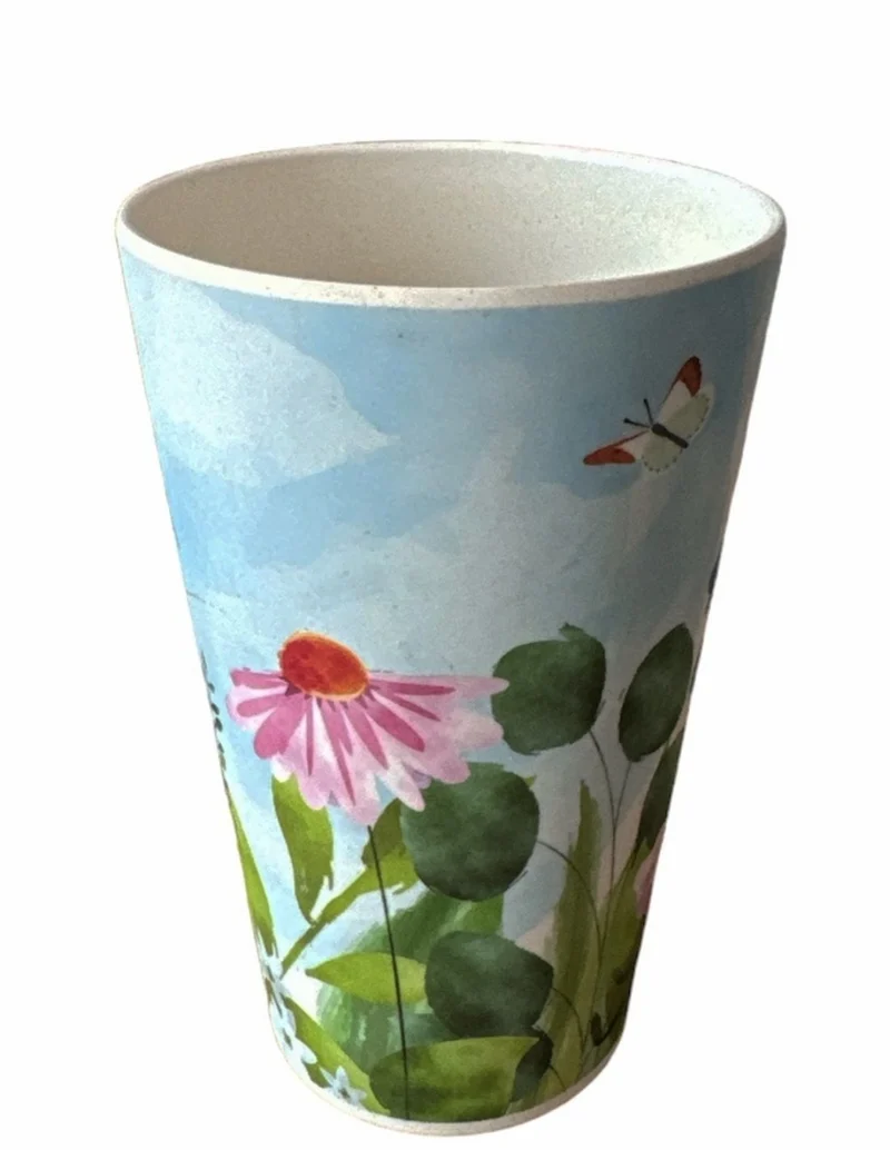 Tazza In Fibra Di Bambù Floreale