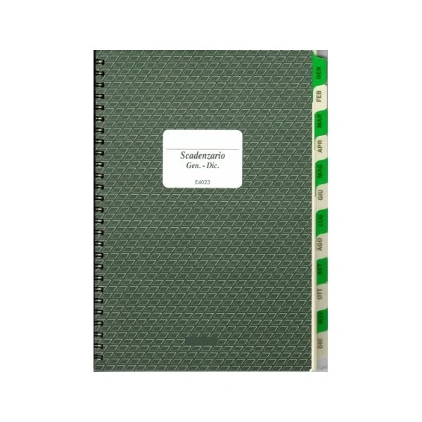 Scadenziario Spiralato Annuale A5