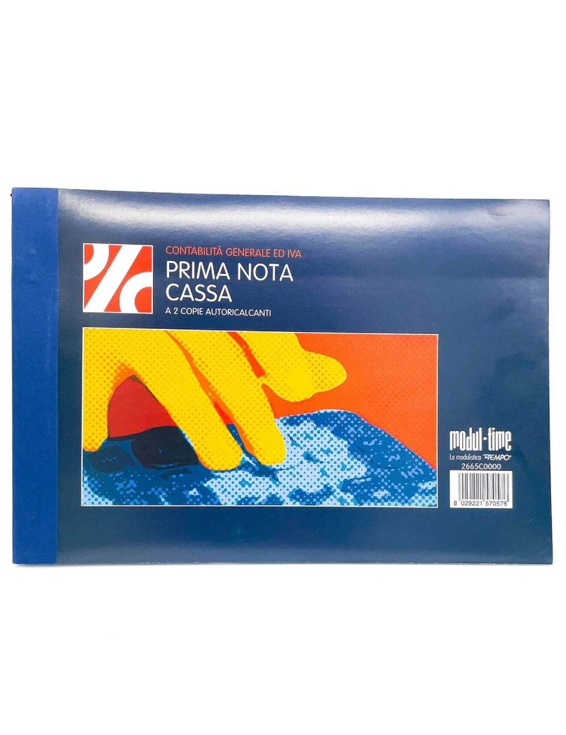 Blocco Prima Nota Cassa InTempo A 2 Copie Autoricalcanti