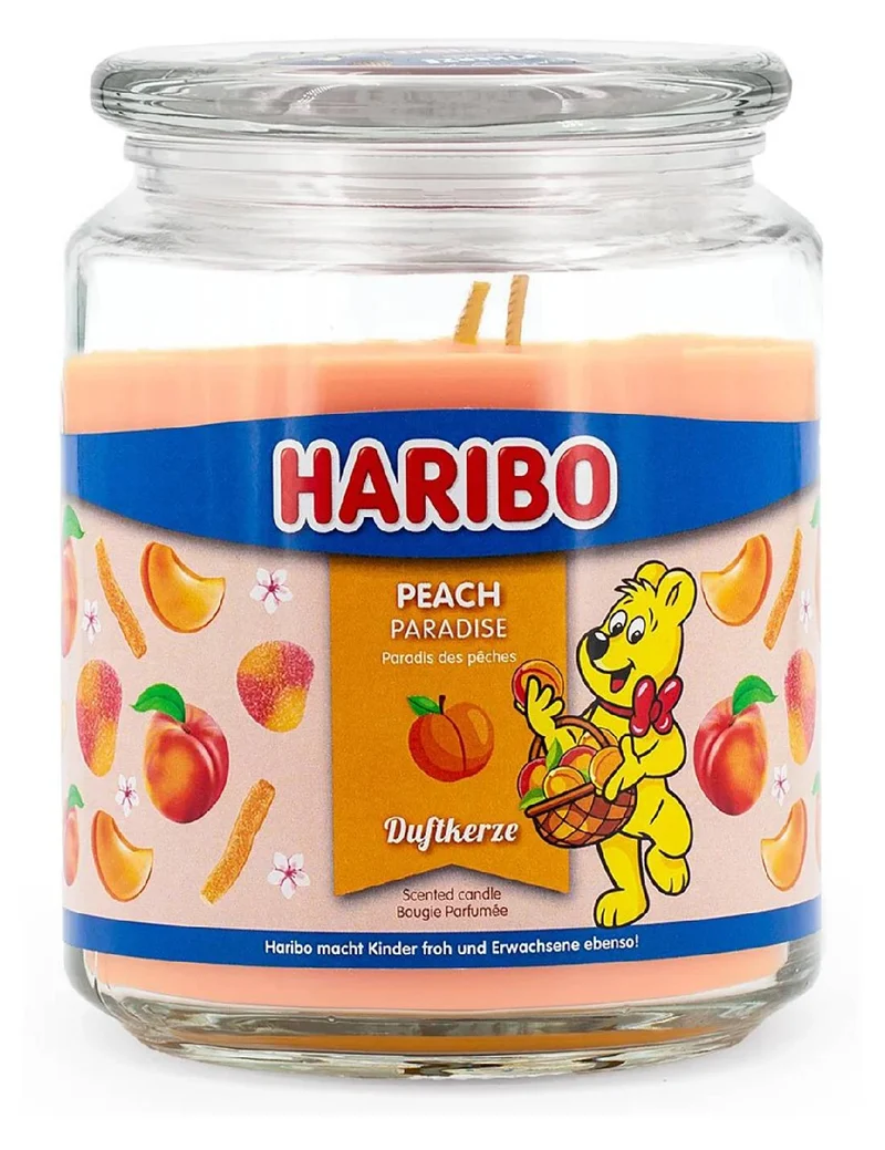 Candela Profumata In Vetro Haribo 510gr - Peach Paradise