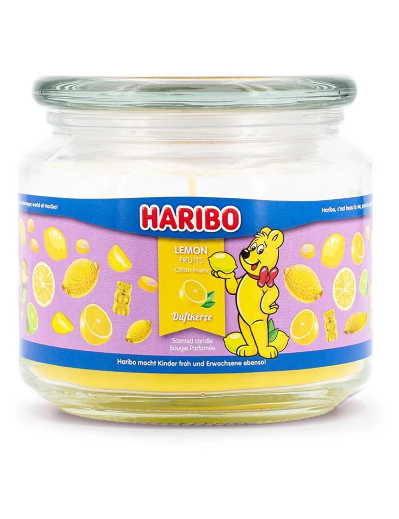 Candela Profumata In Vetro Haribo 300gr - Lemon Fruits