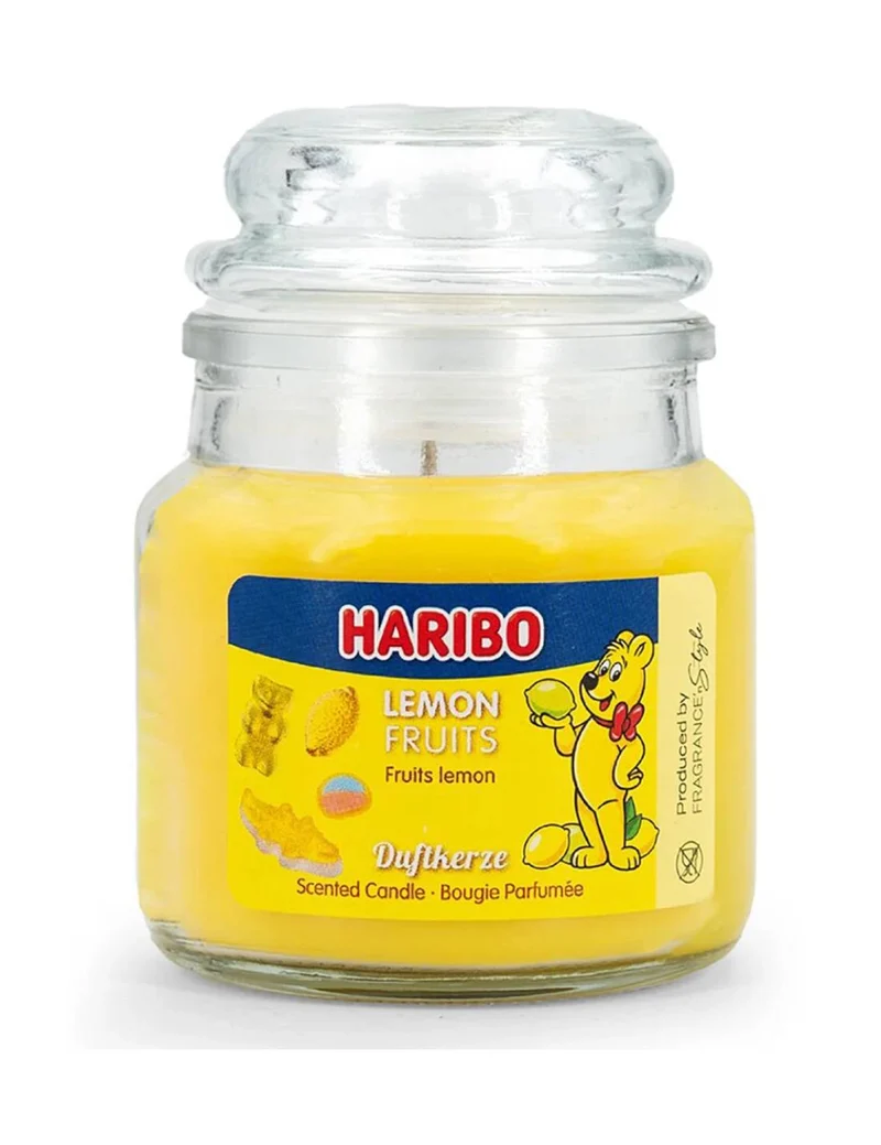 Candela Profumata In Vetro Haribo 85gr - Lemon Fruits