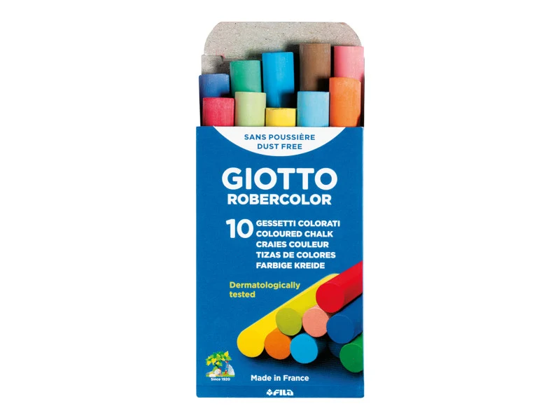 Giotto Gessetti Robercolor Colorati Confezione 10pz.