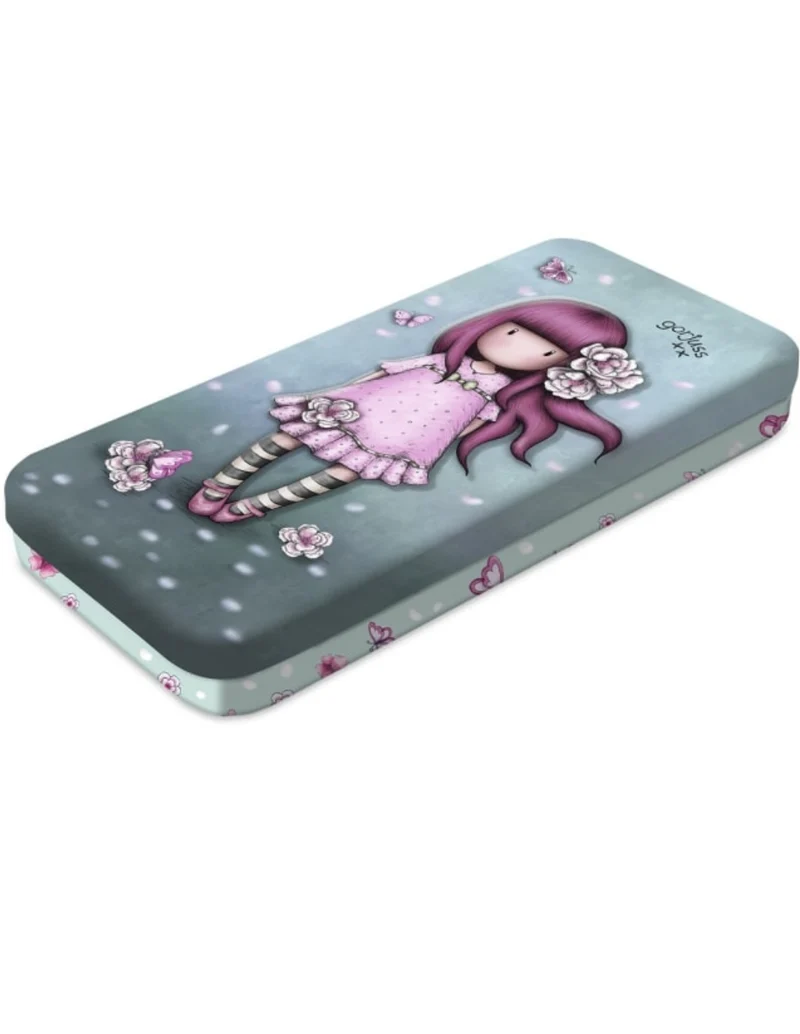 Astuccio Portapenne Ovale Metallico Santoro London Cherry Blossom