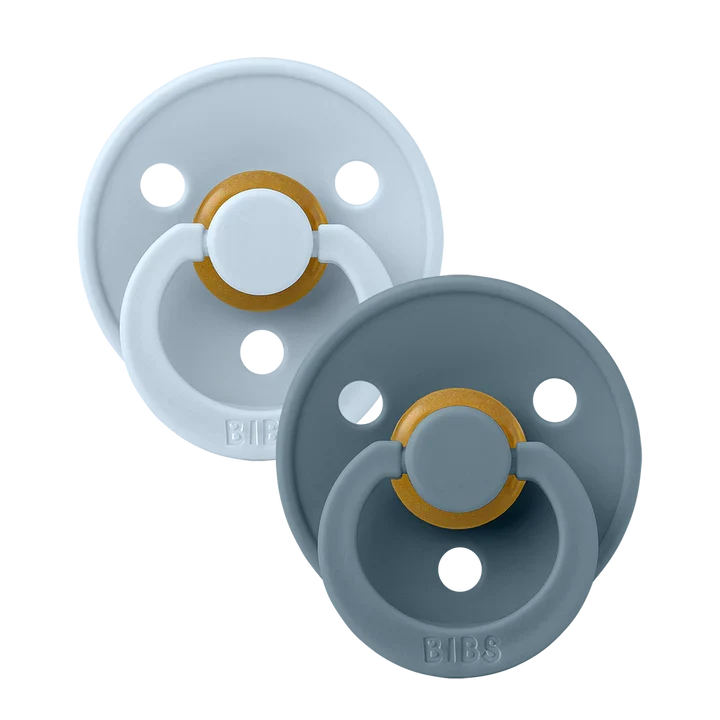Set di 2 Ciucci Bibs Symmetrical - Colour Pacifier - Baby Blue e Petrol