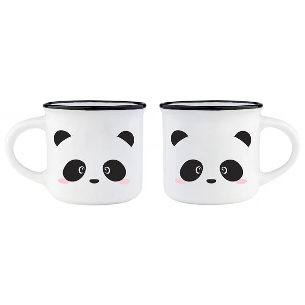 Coppia Di Tazzine Espresso For Two Panda