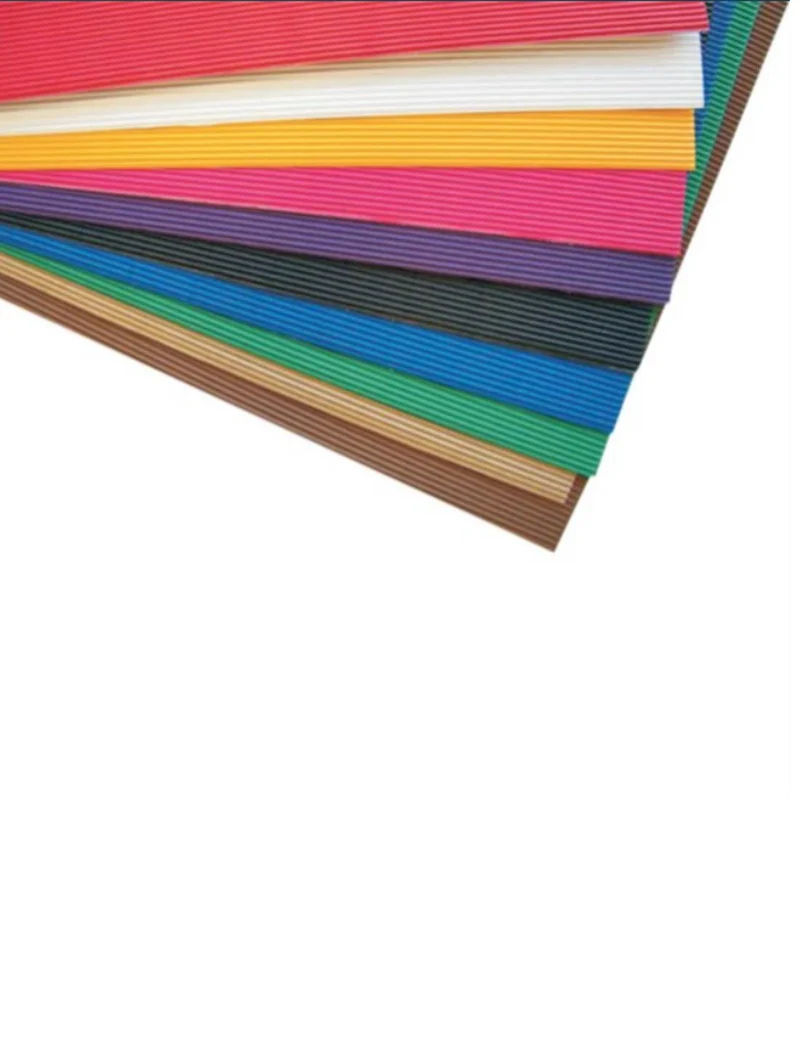 Cartoncino Colorato Ondulato 50x70cm 1pz