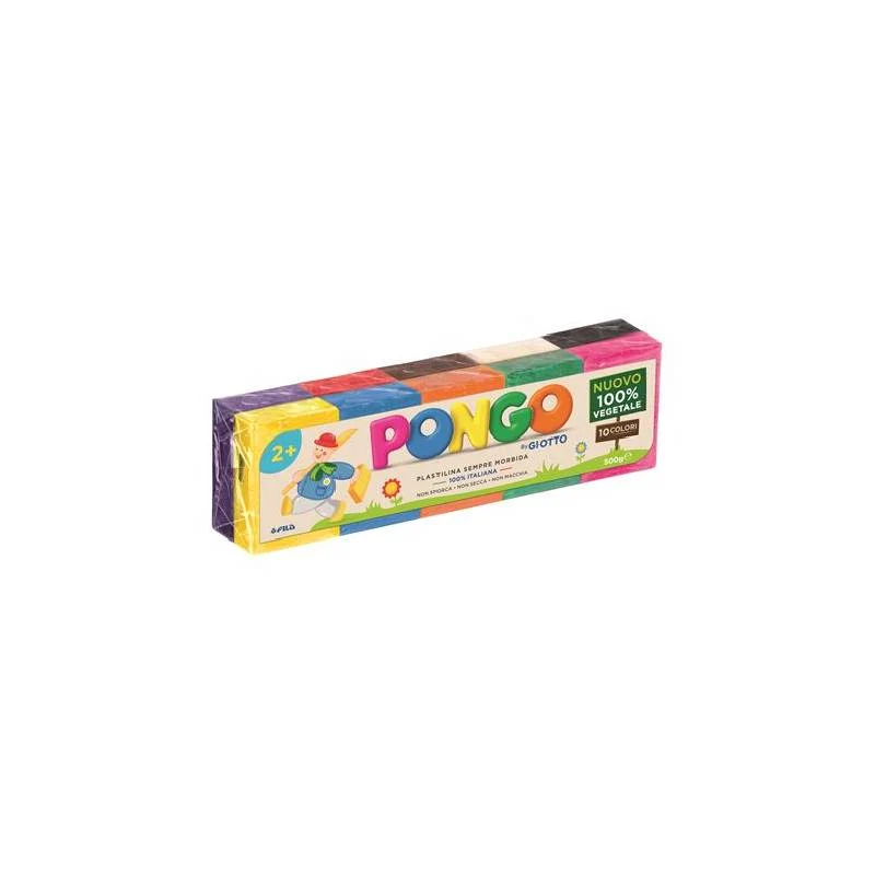 Giotto Pongo Plastilina Modellabile 10 Colori 500g