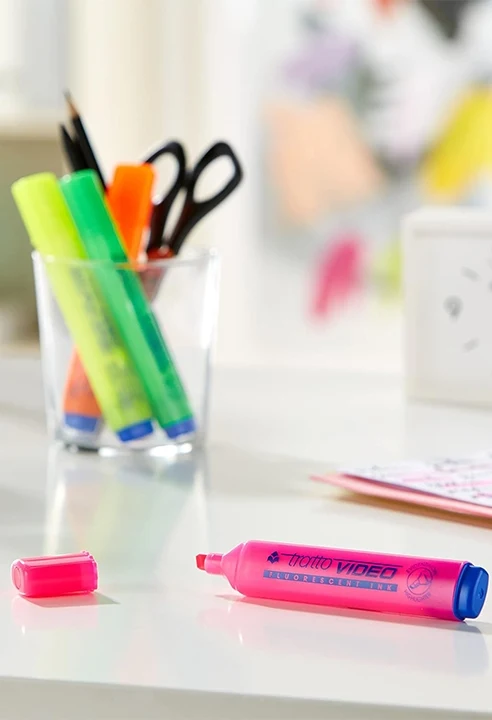 Set Evidenziatori Tratto Fluo 4pz