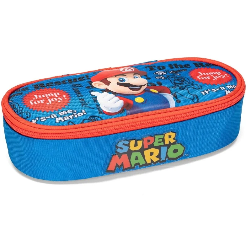 Astuccio Portapenne Ovale New Super Mario