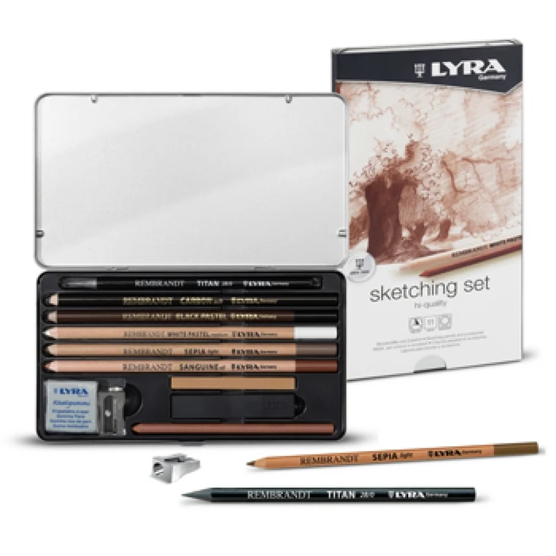 Lyra Rembrandt Sketching Set Matite E Stick 11pz.