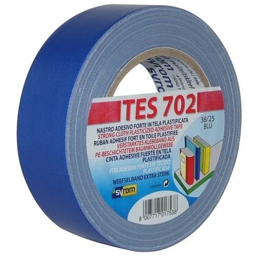 Nastro Adesivo Telato Scotch Plastificato Blu 38x25m