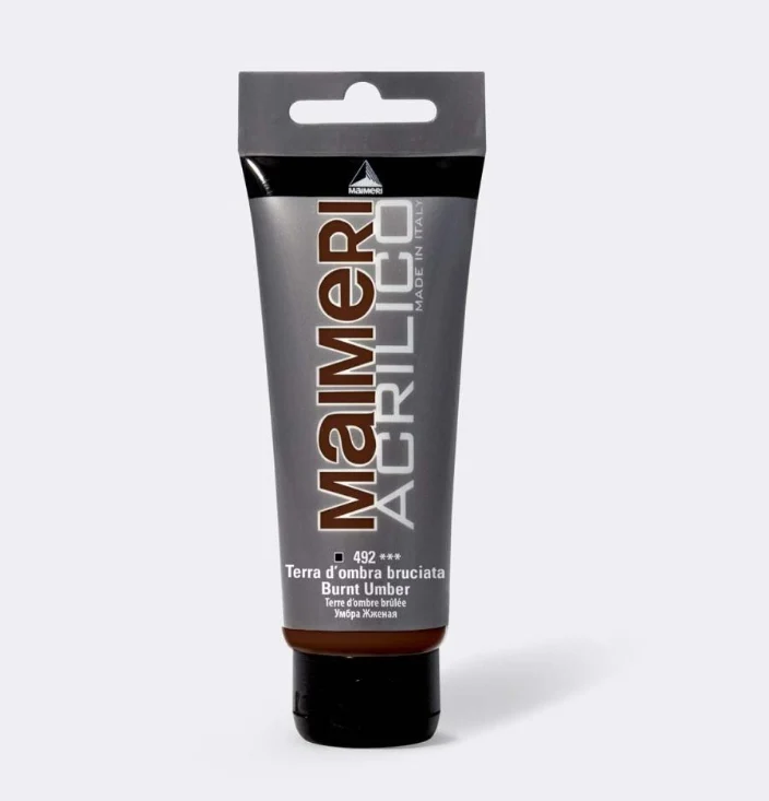 Maimeri Vernice Acrilica Terra D'Ombra Bruciata 75ml