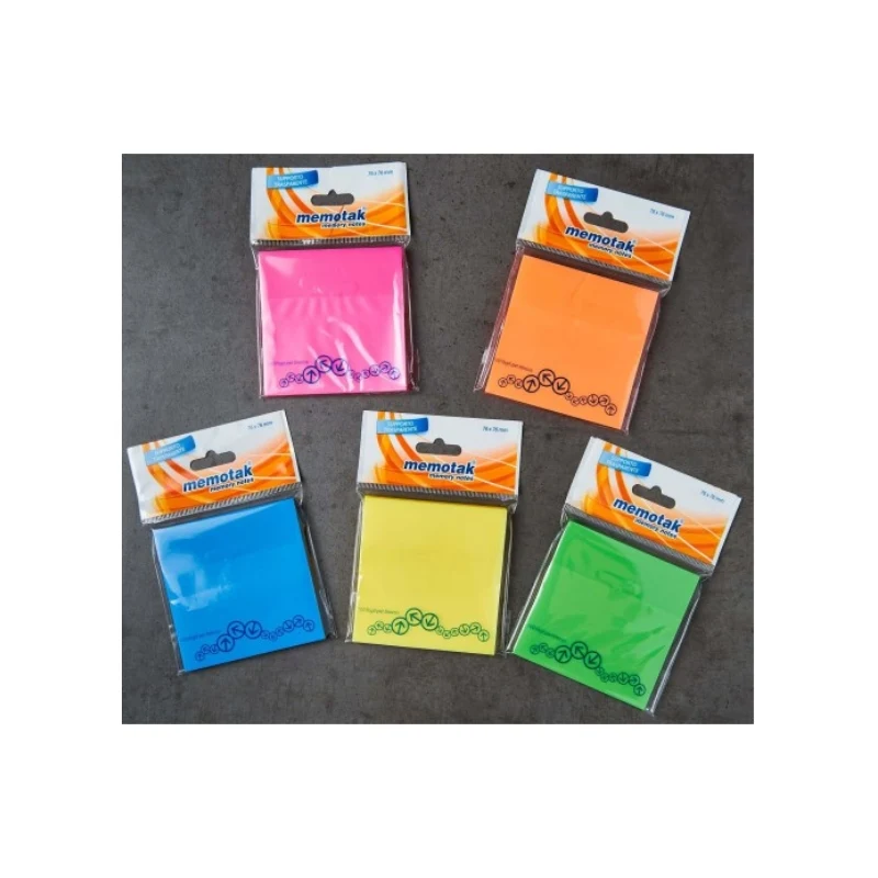 Bigliettini Note 75x75mm Colori Assortiti