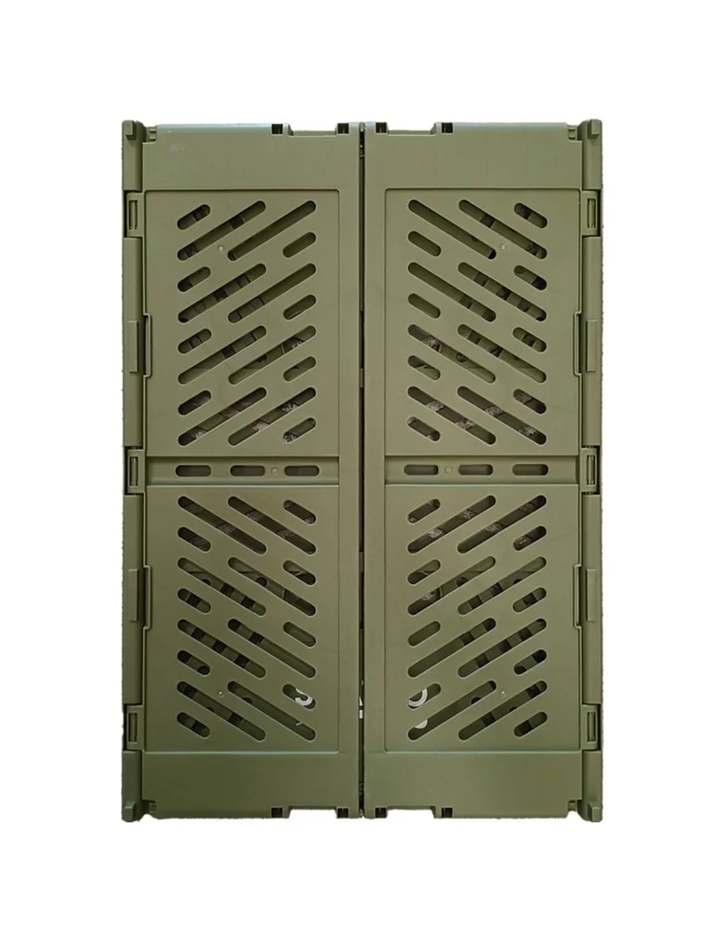 Cassetta Portaoggetti Pieghevole Verde 15cm