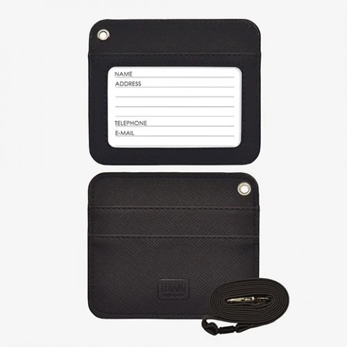 Set 100pz Porta Badge Lebez Laccio Rosso 10,5x6,7cm