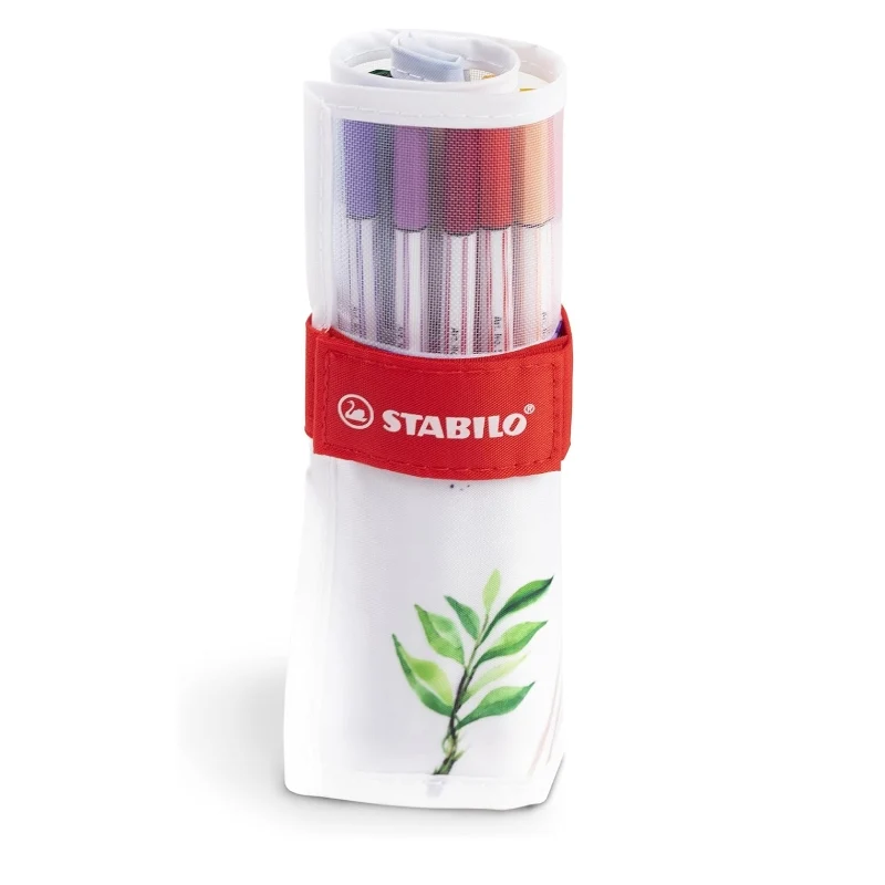 Pennarelli Stabilo Pen 68 Brush Rotolo 18 Colori