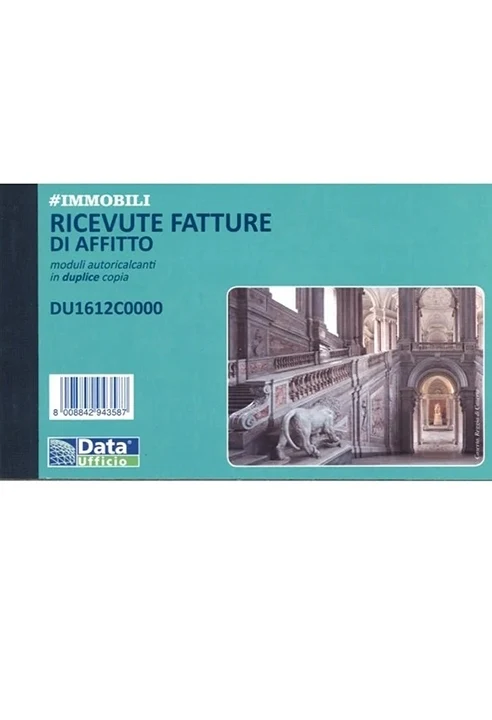 Blocchetto Ricevute Di Affitto 10x17 cm Duplice Copia