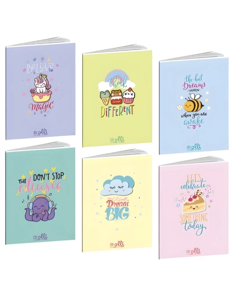 Quaderno Maxi Spillato Olli X One Color Funny Friends A4 10pz