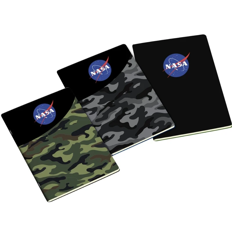Maxi Quaderno A4 100g Nasa Camo E Nero
