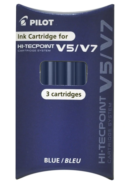 Refill Pilot Per Penna V5 V7 Blu Confezione 3pz