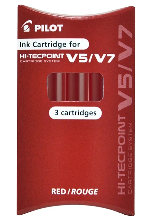 Refill Pilot Per Penna V5 V7 Rosso Confezione 3pz