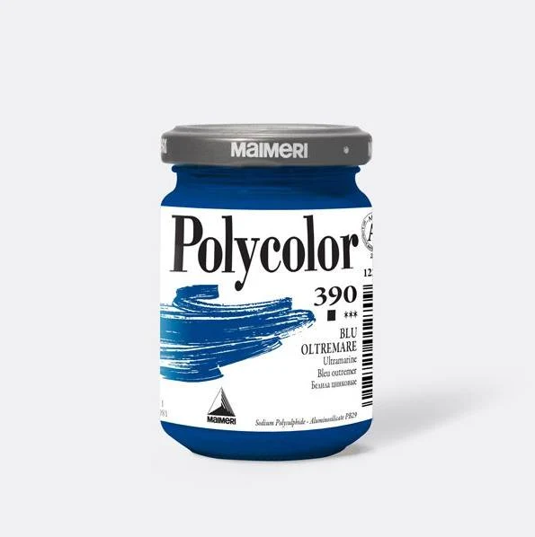 Polycolor 390 Maimeri Blu Oltremare Tempera Vinilica 140ml