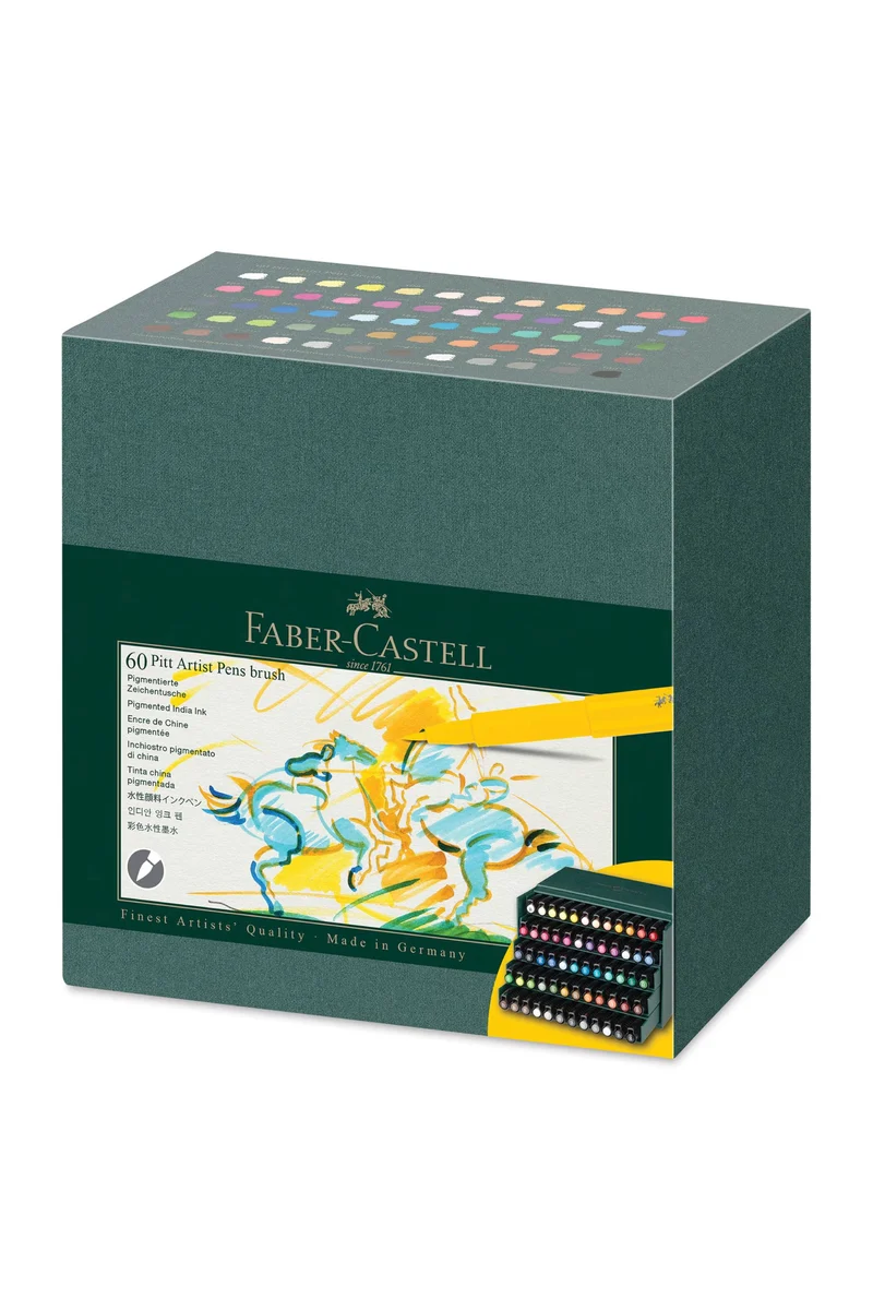 Penne Pitt Artist Faber Castell Confezione 60 Colori