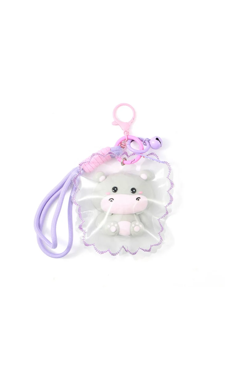 Portachiavi Squishy Antistress Jellypop Hippo