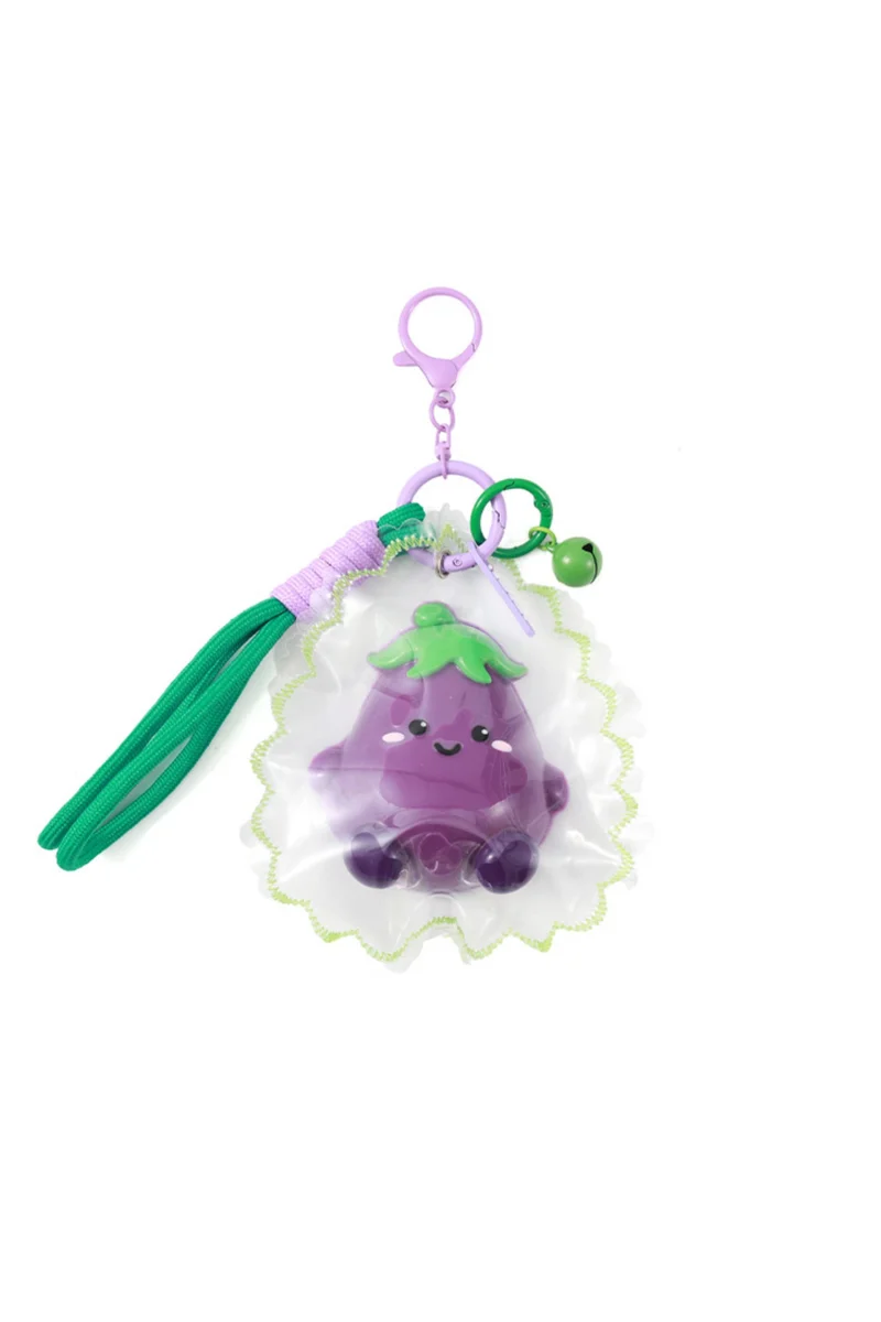 Portachiavi Squishy Antistress Jellypop Ellie Eggplant