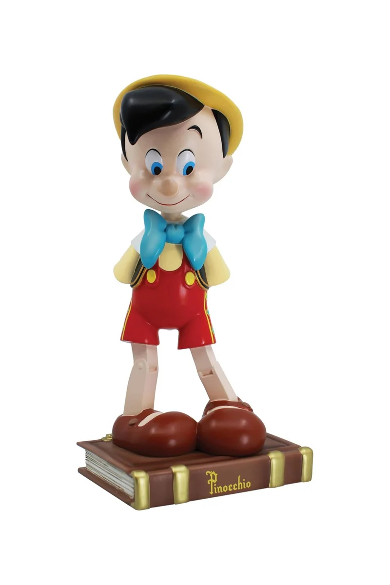Statuina Action Figure Disney Pinocchio Su Libro 23cm