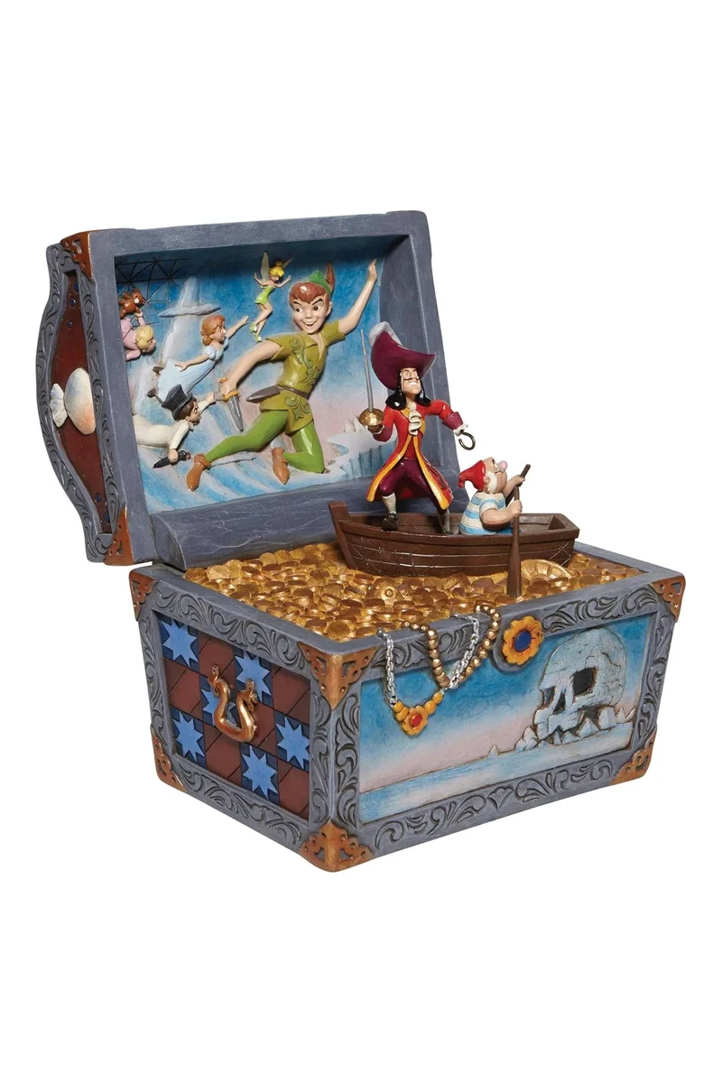 Statuina Action Figure Disney Diorama Forziere Peter Pan 21cm