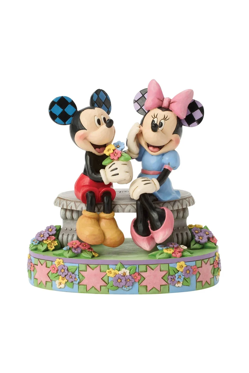 Statuina Action Figure Disney Topolino E Minnie Primavera 15cm