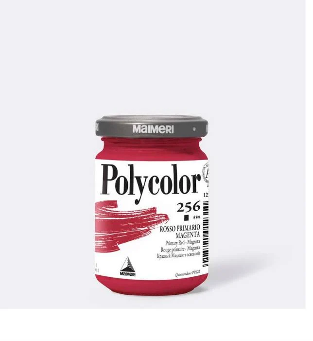 Maimeri Polycolor 256 Rosso Primario Magenta Tempera Vinilica 140ml