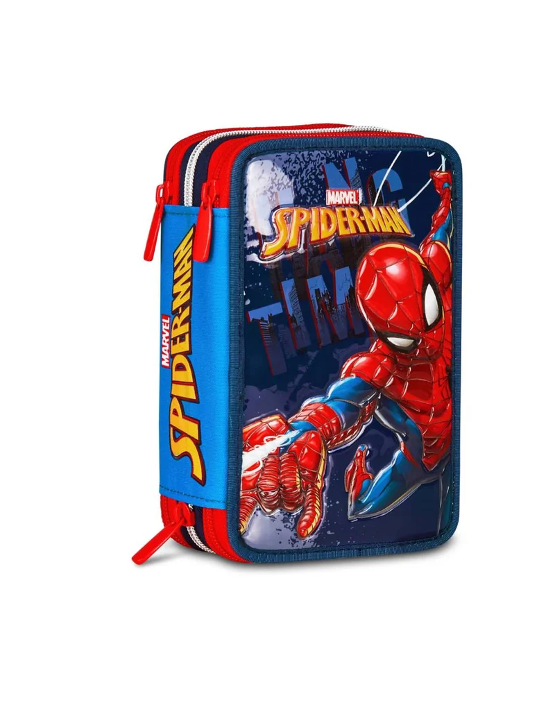 Astuccio Completo 3 Zip Spider-Man Hang Time