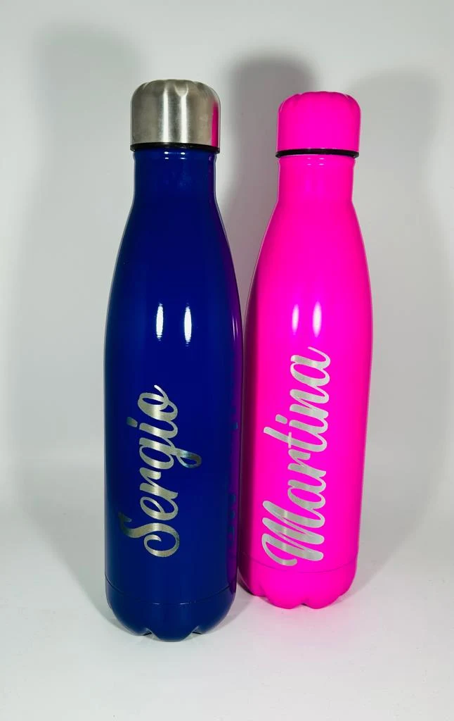 Boraccia Doppia Camera Termica In Acciaio Inox Con Nome Personalizzabile 500ml