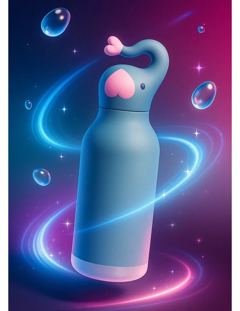 Borraccia Termica In Acciaio Inox Bestie Bottle Elefante 460ml