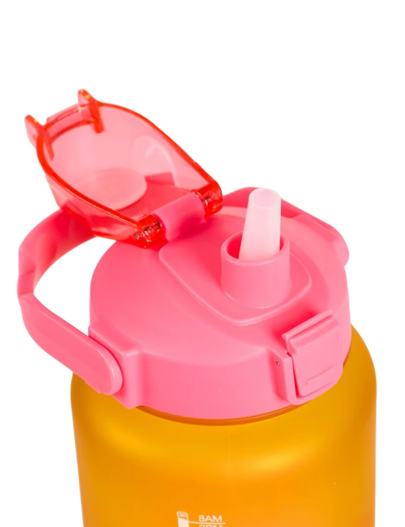 Borraccia Sportiva Motivazionale Con Cannuccia Rainbow Gradient 2L Olli