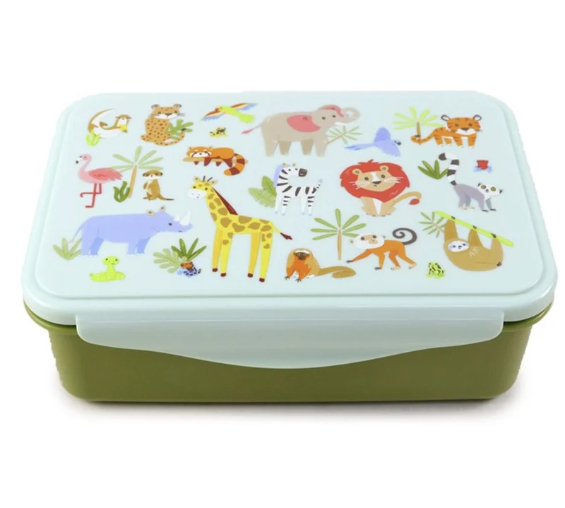 Porta Pranzo Con Chiusura A Clip Animali Dello Zoo