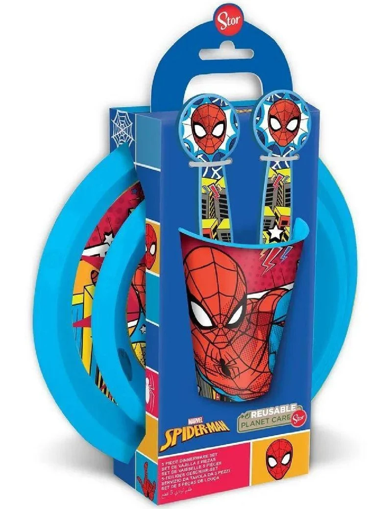 Set Pranzo Spiderman 5pz