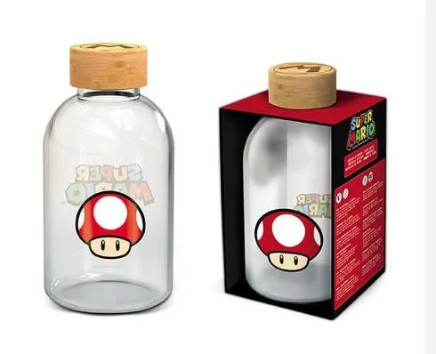 Borraccia in Vetro Borosilicato 620ml Super Mario