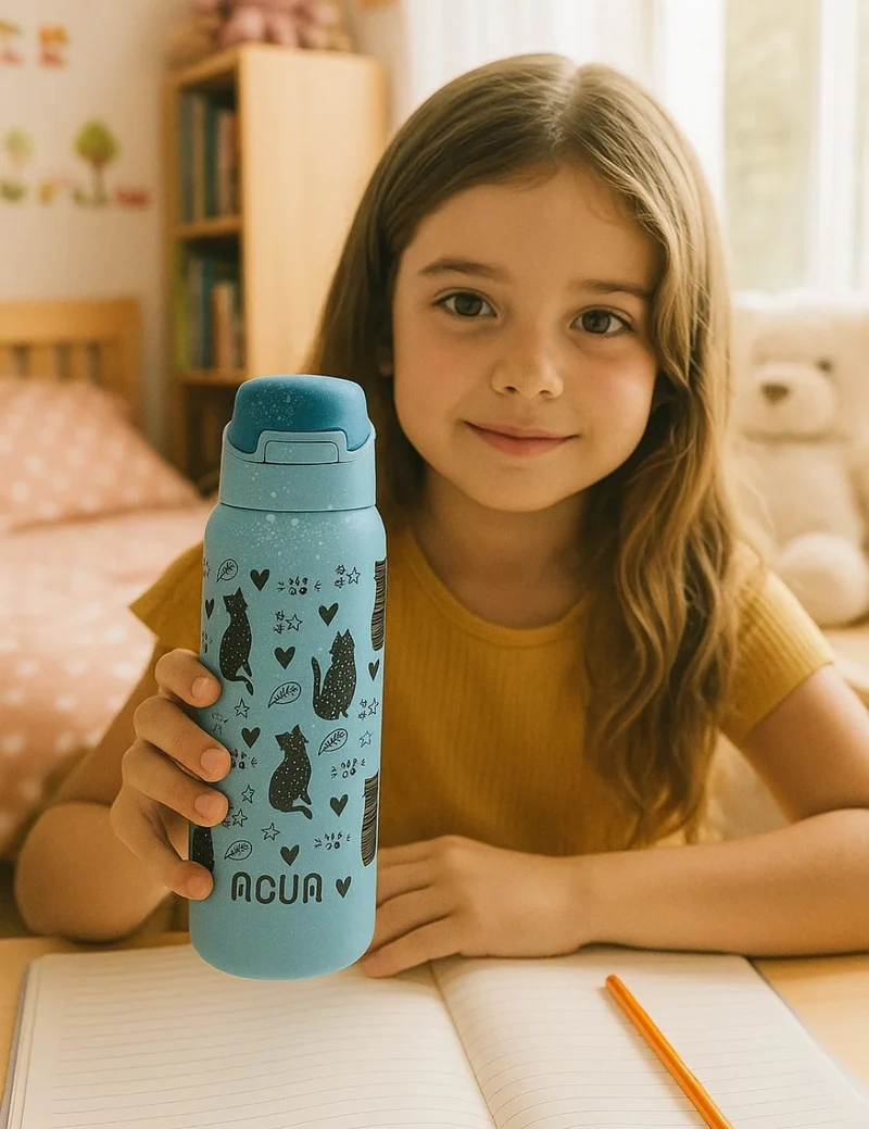 Borraccia Termica In Acciaio Inox Acua Kids Gattini 350ml