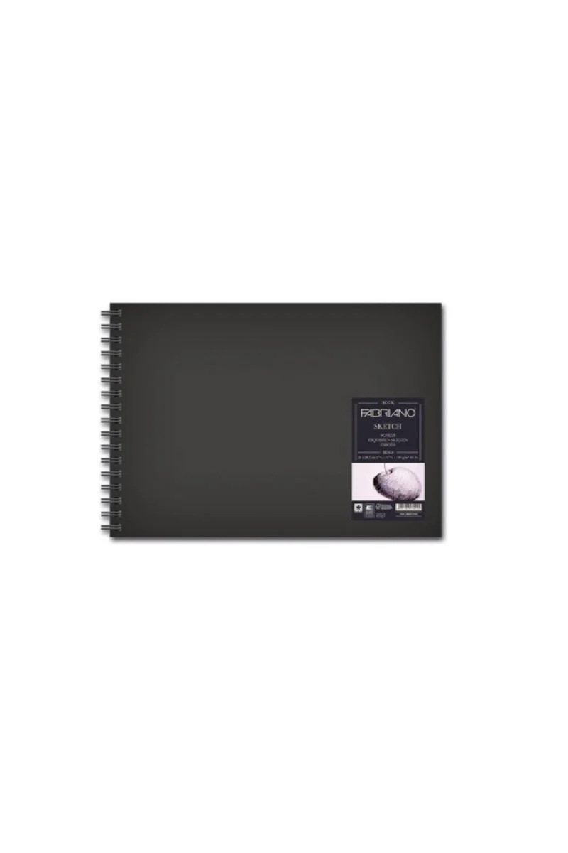 Blocco Da Disegno Sketch Book Spiralato 14,8x21cm 110gr 80 Fogli Grana Naurale