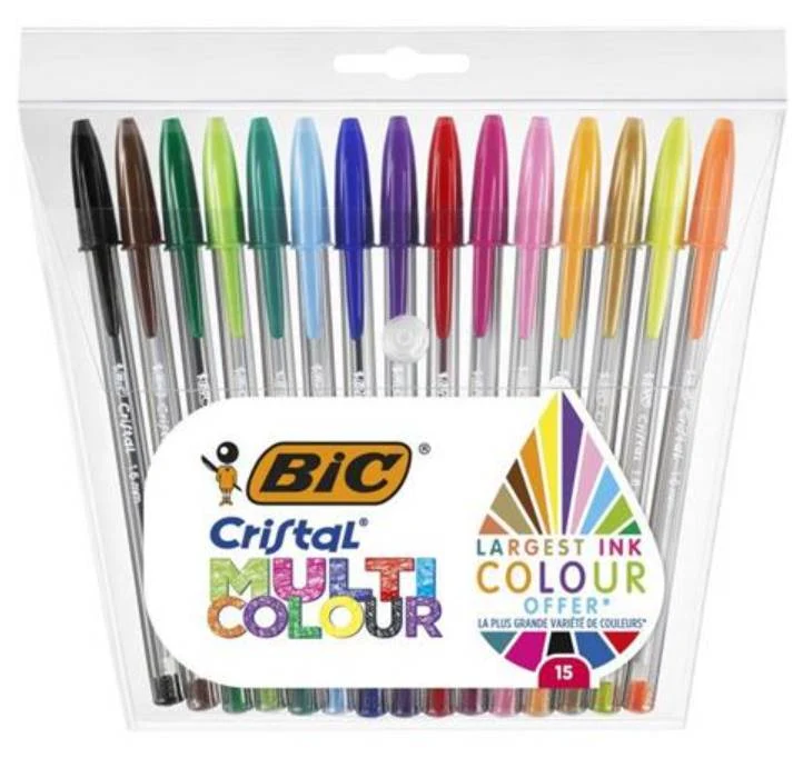 BIC Cristal Multicolour Penna a Sfera 15pz.
