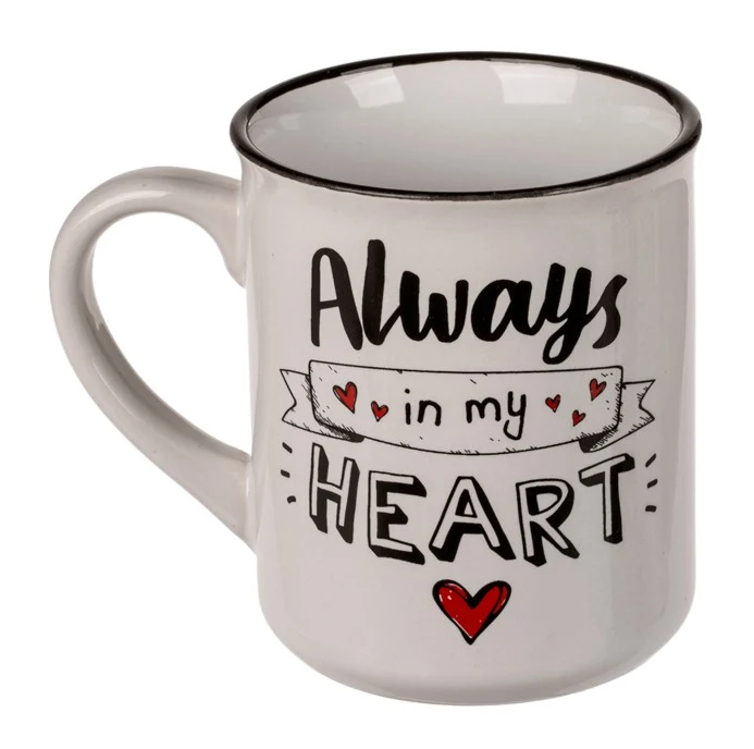 Tazza In Ceramica "Always In My Heart"