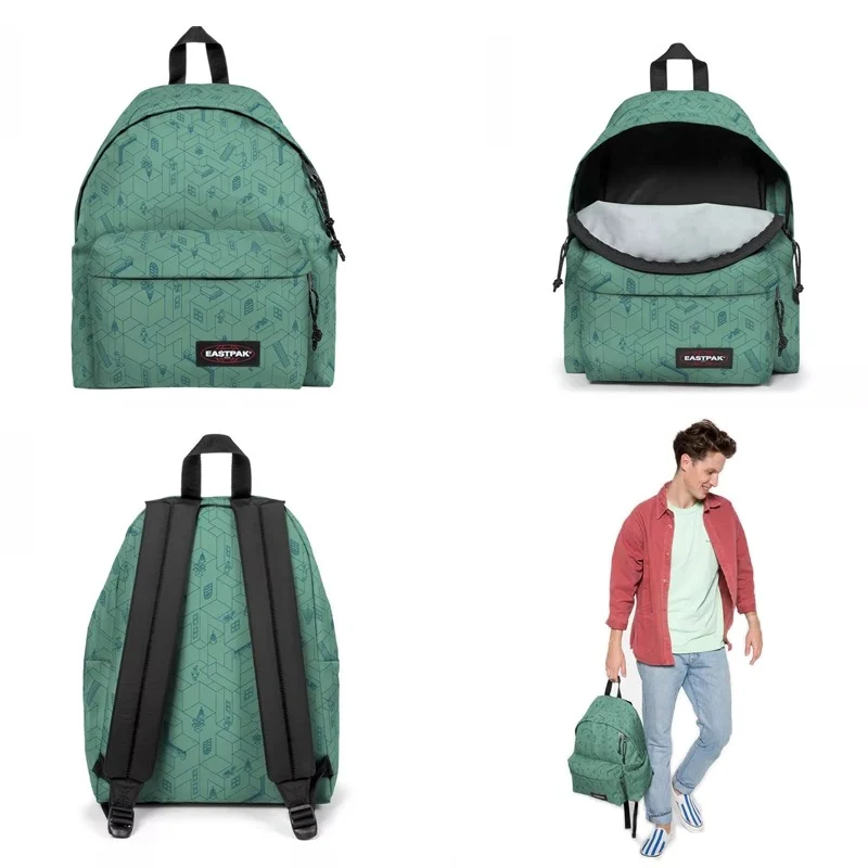 Zaino Eastpak Padded Pak'r Blocks Melted Verde Chiaro